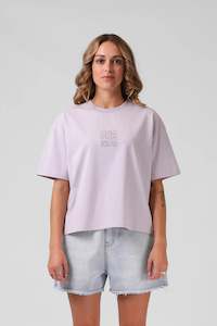 RPM SQUARE TEE - FADED LILAC