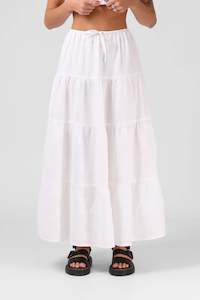 RPM RUBY MAXI SKIRT - WHITE