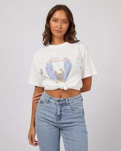 SILENT THEORY OPEN WINGS TEE - VINTAGE WHITE