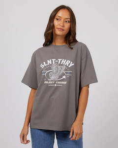 Womenswear: SILENT THEORY GUARDIAN TEE  - COAL