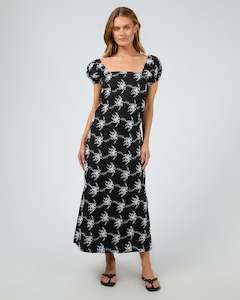 SILENT THEORY TASMAN MAXI DRESS - BLACK