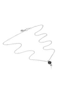 Stolen Girlfriends Club Punk Orb Necklace - Silver/onyx