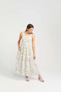 Womenswear: THING THING ZIGGY-ZAG DRESS - PAINTED GARDEN