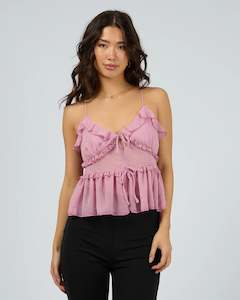 Womenswear: JORGE VERONICA RUFFLE CAMI - PINK