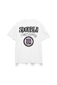 S DOUBLE COMBO PLATTER TEE - WHITE