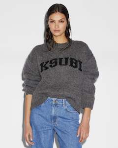 Womenswear: KSUBI MOMENT SWEATER - CHARCOAL