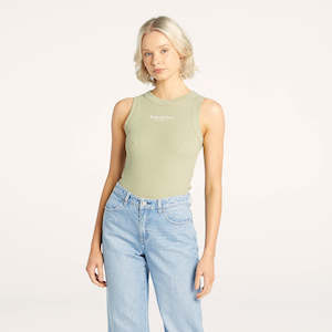 RIDERS SLIM RIB TANK - FADED THYME