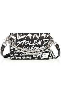 Womenswear: STOLEN GIRLFRIENDS CLUB LITTLE TROUBLE BAG - GRAFFITI