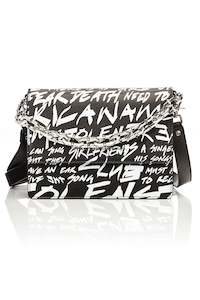 Womenswear: STOLEN GIRLFRIENDS CLUB BIG TROUBLE BAG - GRAFFITI