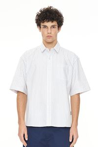 Huffer Ss Oxford Shirt - Chalk