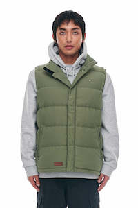 HUFFER MENS CLASSIC DOWN VEST - KHAKI