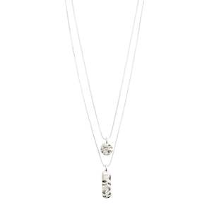 PILGRIM BLINK RECYCLED NECKLACE 2-IN-1 - SILVER PLATED