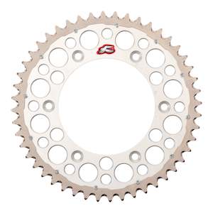 Renthal Sprocket Twinring Silver 48T Bi-Metal Grooved