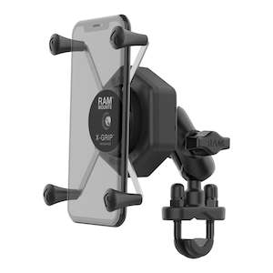 Phone Accessories: RAM X-Grip Large Phone Mount with Vibe-Safe & U-Bolt Base - Short