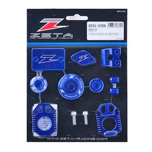 Motorcycle Accessories: Zeta Billet Kit WR250R/X - Blue