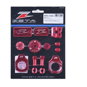 Motorcycle Accessories: Zeta Billet Kit KX250/450F - Red