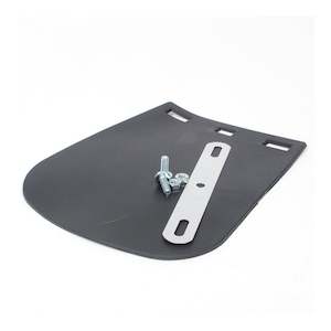 Atv Accessories: Whites Mud Flap - Black PVC (Large)