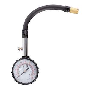 Whites Analogue Tyre Pressure Gauge 0-60 PSI - Flexible Hose