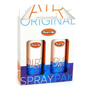 Air Filter Maintenance: Twin Air Liquid Power Spray & Liquid Dirt Remover Spray Pak 2x500ml