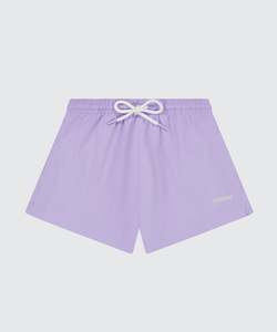 Nylon Shortie Shorts || Lavender