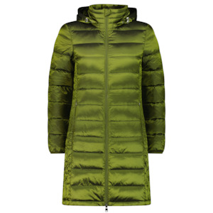 Sarah - Women's Long Packable Down Jacket - Avacado