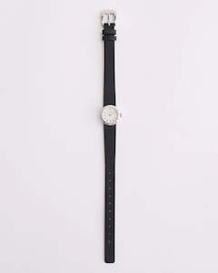 Clothing accessory: The Dot Watch || Black Leather