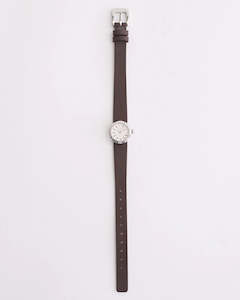 The Dot Watch || Coffee Leather