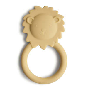 Clothing accessory: Lion Teether || Soft Yellow