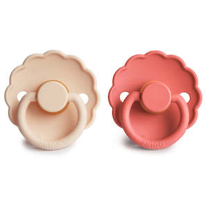 Daisy Pacifier - Pink Cream/Poppy Latex