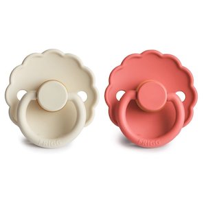 Clothing accessory: Daisy Pacifier - Cream/Poppy Latex