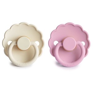 Daisy Pacifier - Cream/Lupine Silicone