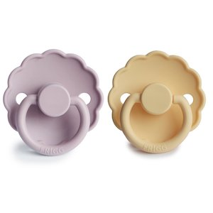 Daisy Pacifier - Soft Lilac/Pale Daffodil