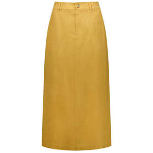 Clothing accessory: Becky - Women's Linen Skirt || Biscuit