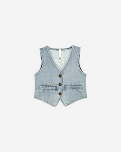 Clothing accessory: Denim Vest || Light washed Denim