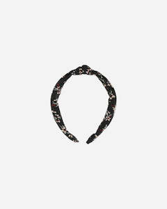 Clothing accessory: Knotted Headband || Dark Floral