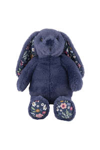 Flopsy Plush Bunny || Floral Sapphire