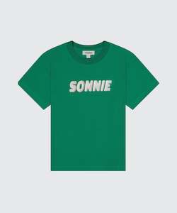 Clothing accessory: Puff Print Tee || Court Green