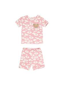 Cloud Bear PJ Set - Dusty Rose