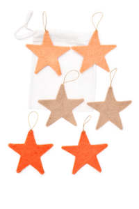 Festive Stars - Set of 6