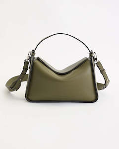 Clothing accessory: Clementine Bag || Olive Pebbled Leather