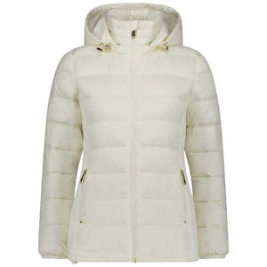 Lynnette Womens Packable Down Jacket || Cream