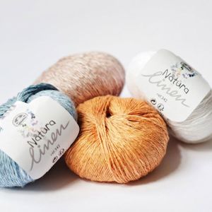 Yarn: ~DMC Natura Linen, Viscose and Cotton 4 Ply