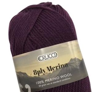 Yarn: ~Crucci 8 Ply Merino