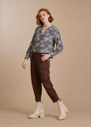 Womenswear: Madly Sweetly: On Ponte Tulip Pant. Chocolate