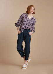 Madly Sweetly: On Ponte Tulip Pant. Black.