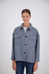 Briarwood: Momo Blue Houndstooth