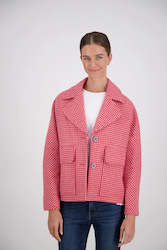 Womenswear: Briarwood: Mack Red Houndstooth