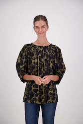 Womenswear: Briarwood: Madonna Top. Camel Animal