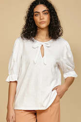 Womenswear: Leo + Be: Honesty Top. White