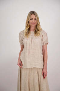 Womenswear: Briarwood: Polly Top. Natural.